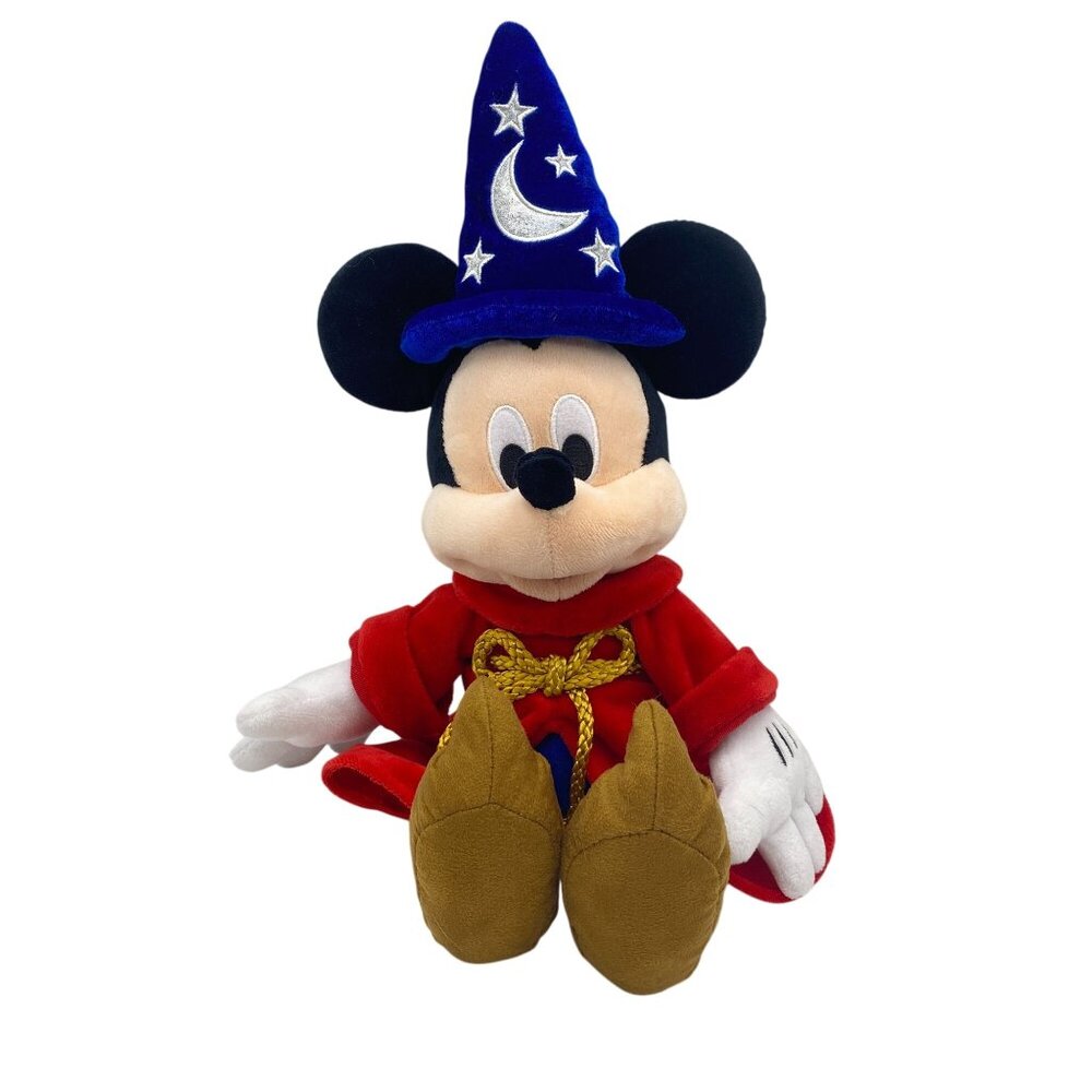 Disney Fantasia Mickey Mouse Apprentice‎ plush toy wizard 17"Stuffed animal
